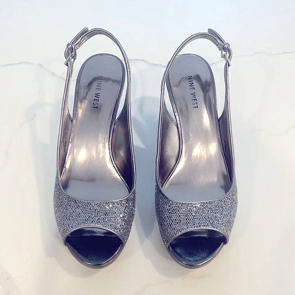 Nine West open toe sling back